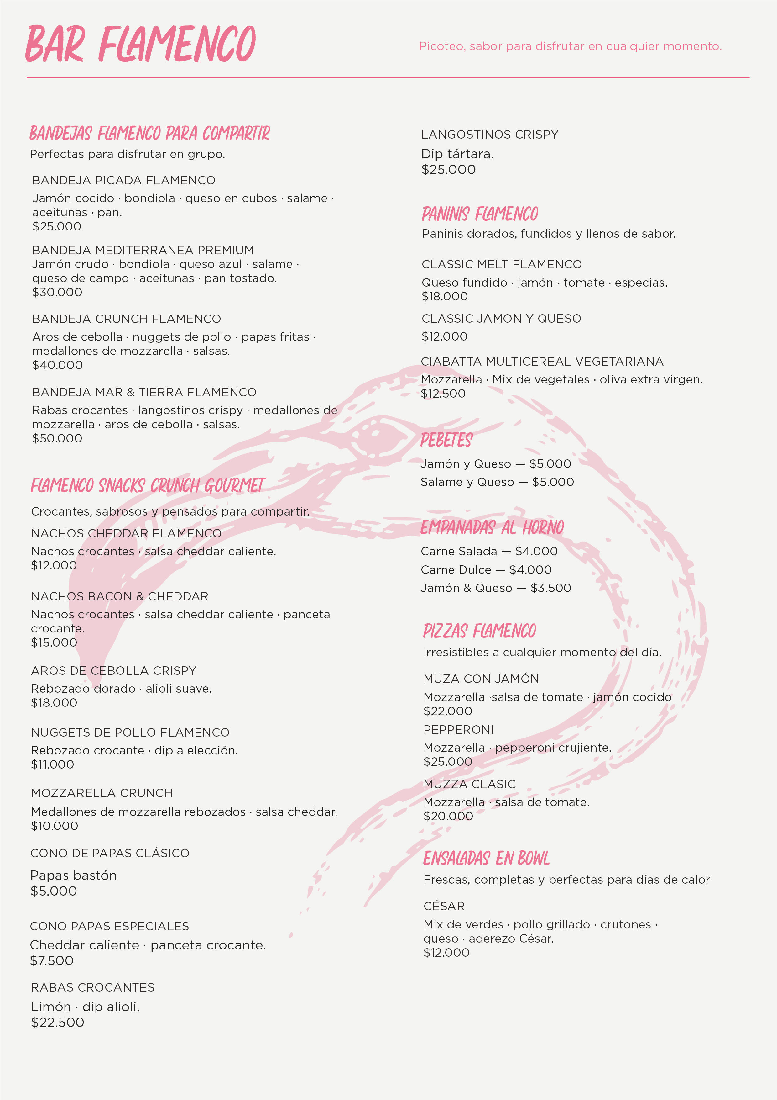 Menú flamenco Pág 1